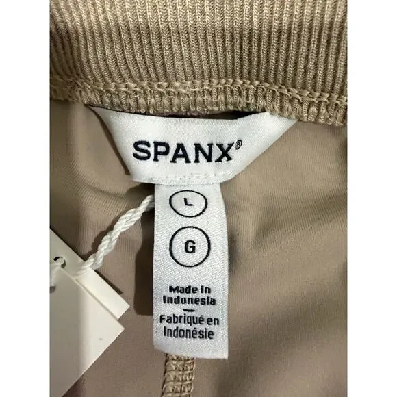 SPANX AirPique Skort Ashwood Beige White Piping NWT Large - Picture 7 of 10